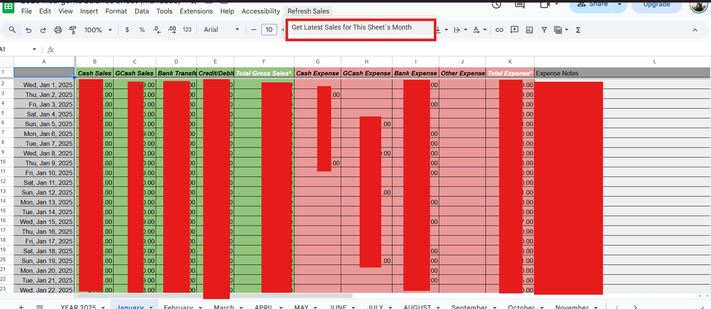 POS to Excel Sales & Expense Tracker